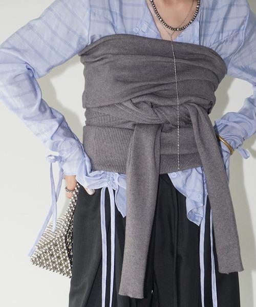 V*a様 CFCL オフショルトップス 楽天市場】チュール オフショルトップス レディース ドット柄 ギンガム