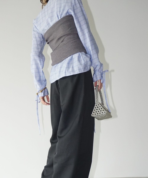 chuclla（チュクラ）の「オフショル リブニットトップス chw25a034（ニット/セーター・レディース・グレー/ホワイト/ブラック・FREE）」の20枚目の写真