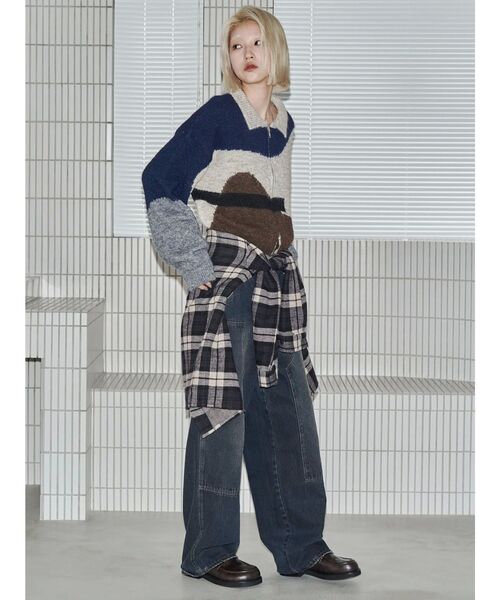 VEQUM（VEQUM）の「【VEQUM】OVER BOXY SH（シャツ/ブラウス・レディース・カーキ/ブラック・FREE）」の5枚目の写真