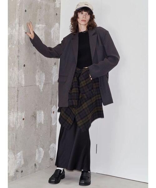 VEQUM（VEQUM）の「【VEQUM】OVER BOXY SH（シャツ/ブラウス・レディース・カーキ/ブラック・FREE）」の9枚目の写真