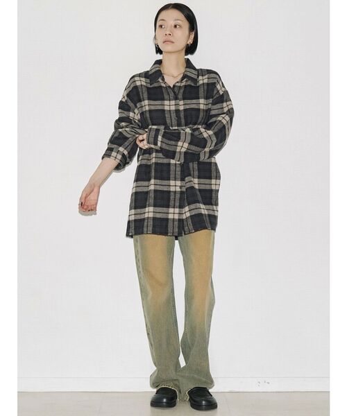 VEQUM（VEQUM）の「【VEQUM】OVER BOXY SH（シャツ/ブラウス・レディース・カーキ/ブラック・FREE）」の22枚目の写真