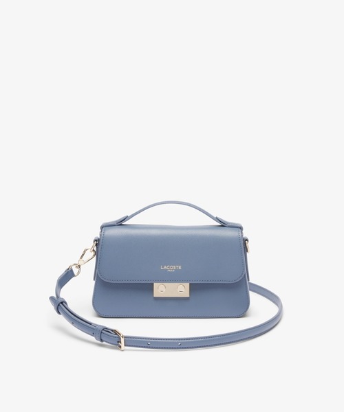 LACOSTE(ラコステ)の「シャンゼリゼ レザーショルダーバッグ / ハンドバッグ(ハンドバッグ・レディース・ピンクベージュ/ブルー/サンドベージュ/ブラック・FREE)」の4枚目の写真