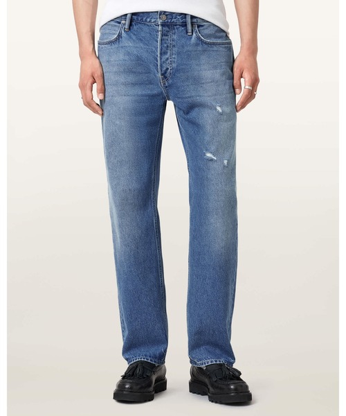 ALLSAINTS(オールセインツ)の「REID STRAIGHT FIT CORDUROY JEANS | REID ストレート フィット コーデュロイ ジーンズ(デニムパンツ・メンズ・インディゴブルー・28/30/32/30/31/30/30/30)」の2枚目の写真