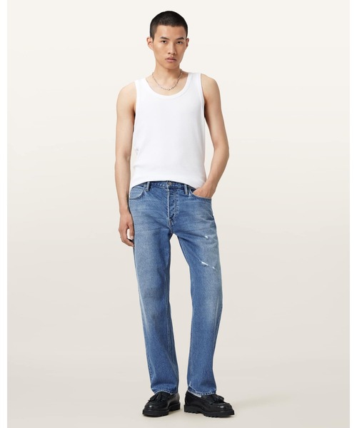 ALLSAINTS(オールセインツ)の「REID STRAIGHT FIT CORDUROY JEANS | REID ストレート フィット コーデュロイ ジーンズ(デニムパンツ・メンズ・インディゴブルー・28/30/32/30/31/30/30/30)」の4枚目の写真