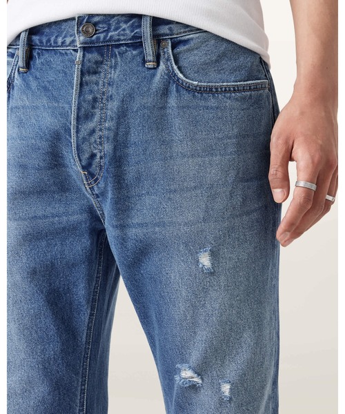 ALLSAINTS(オールセインツ)の「REID STRAIGHT FIT CORDUROY JEANS | REID ストレート フィット コーデュロイ ジーンズ(デニムパンツ・メンズ・インディゴブルー・28/30/32/30/31/30/30/30)」の6枚目の写真