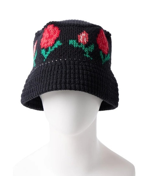 希少 Y.A.R.N. KNIT HAT-50 バケットハット ニット NEW ERA/ニューエラ ニットバケット ハット KNIT BUCKET ROSE