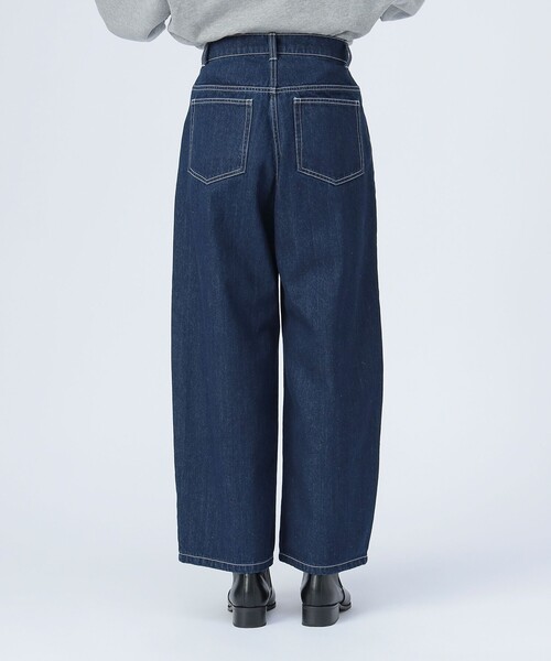 BEAMS HEART(ビームスハート)の「センター フリンジ デニム パンツ(S~M)(デニムパンツ・レディース・サックスブルー/インディゴブルー・SMALL/MEDIUM)」の9枚目の写真