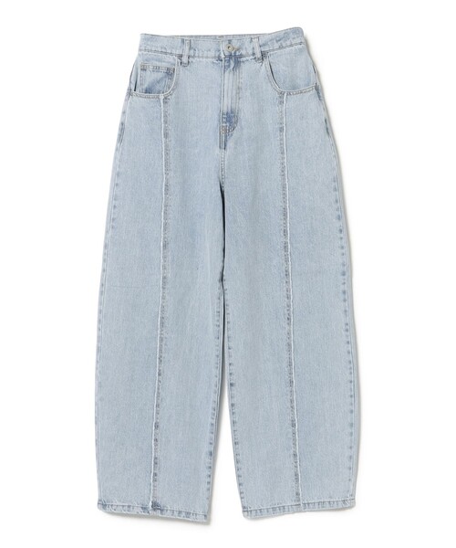 BEAMS HEART(ビームスハート)の「センター フリンジ デニム パンツ(S~M)(デニムパンツ・レディース・サックスブルー/インディゴブルー・SMALL/MEDIUM)」の12枚目の写真