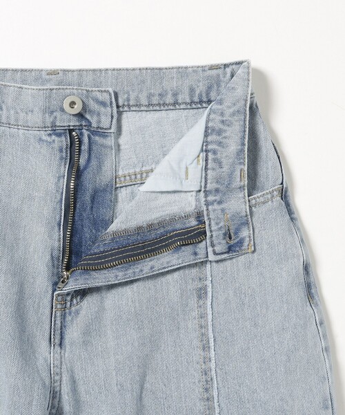 BEAMS HEART(ビームスハート)の「センター フリンジ デニム パンツ(S~M)(デニムパンツ・レディース・サックスブルー/インディゴブルー・SMALL/MEDIUM)」の14枚目の写真
