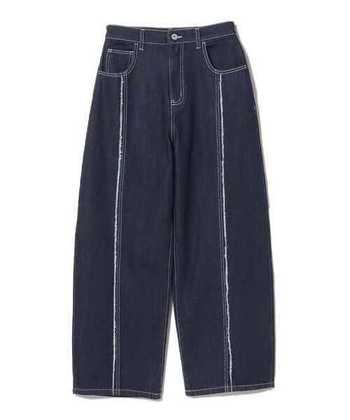 BEAMS HEART(ビームスハート)の「センター フリンジ デニム パンツ(S~M)(デニムパンツ・レディース・サックスブルー/インディゴブルー・SMALL/MEDIUM)」の18枚目の写真