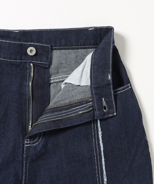 BEAMS HEART(ビームスハート)の「センター フリンジ デニム パンツ(S~M)(デニムパンツ・レディース・サックスブルー/インディゴブルー・SMALL/MEDIUM)」の19枚目の写真