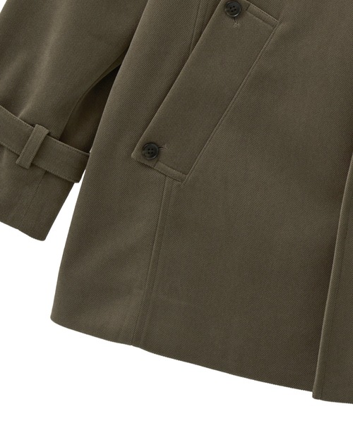 MEN'S BIGI(メンズビギ)の「ベロアボンディング ショートコート<ストレッチ>(ダウンジャケット/コート・メンズ・ブラック/ベージュ・04/03/02/01)」の9枚目の写真