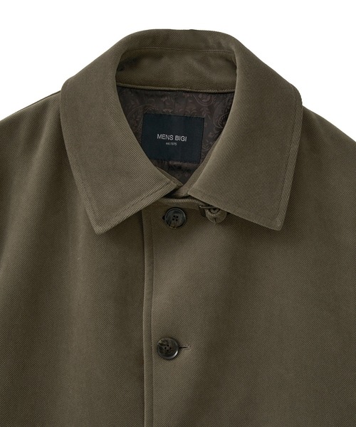 MEN'S BIGI(メンズビギ)の「ベロアボンディング ショートコート<ストレッチ>(ダウンジャケット/コート・メンズ・ブラック/ベージュ・04/03/02/01)」の8枚目の写真
