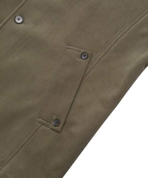 MEN'S BIGI(メンズビギ)の「ベロアボンディング ショートコート<ストレッチ>(ダウンジャケット/コート・メンズ・ブラック/ベージュ・04/03/02/01)」の10枚目の写真