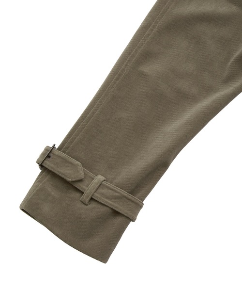 MEN'S BIGI(メンズビギ)の「ベロアボンディング ショートコート<ストレッチ>(ダウンジャケット/コート・メンズ・ブラック/ベージュ・04/03/02/01)」の11枚目の写真