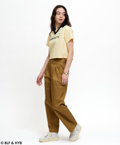LACOSTE(ラコステ)の「厚盛りプリントクロップドゲーム ポロシャツ(ポロシャツ・レディース・ブラック/イエロー/ネイビー・34/36)」の15枚目の写真
