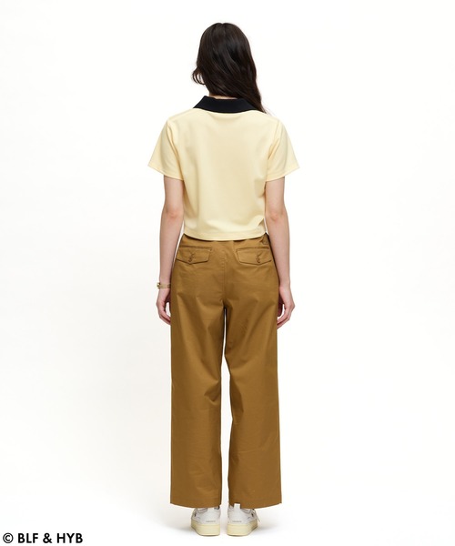 LACOSTE(ラコステ)の「厚盛りプリントクロップドゲーム ポロシャツ(ポロシャツ・レディース・ブラック/イエロー/ネイビー・34/36)」の16枚目の写真