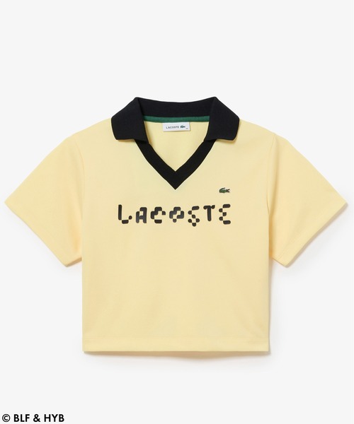LACOSTE(ラコステ)の「厚盛りプリントクロップドゲーム ポロシャツ(ポロシャツ・レディース・ブラック/イエロー/ネイビー・34/36)」の17枚目の写真