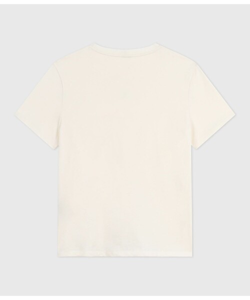 PETIT BATEAU(プチバトー)の「半袖Tシャツ(Tシャツ/カットソー・レディース・オフホワイト/ホワイト×ブルー・X-SMALL/SMALL/MEDIUM/LARGE)」の5枚目の写真