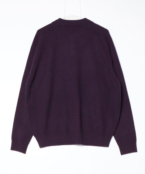 crepuscule（クレプスキュール）の「crepuscule M-G Knit Polo (2503-008)（ポロシャツ・メンズ・ブルー/パープル・2）」の3枚目の写真