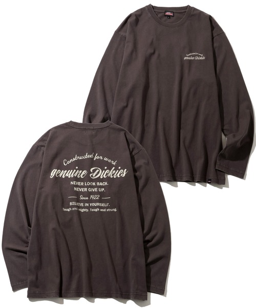 Dickies(ディッキーズ)の「【GENUINE DICKIES/ジェニュインディッキーズ】アソート パウダーブリーチ加工 ロングスリーブTシャツ(Tシャツ/カットソー・メンズ・ブラック系/ブルー系/ブルー系1/アイボリー系6/ブラック系1/アイボリー系1/ブラック系3/ブルー系3/ブルー系5/ブラック系6/ブラック系7/ブラック系5/アイボリー系3/アイボリー系4/アイボリー系5/アイボリー系2/アイボリー系7/ブラック系4/ブルー系4/ブラック系2/アイボリー系/ブルー系2・M/L/XL)」の1枚目の写真