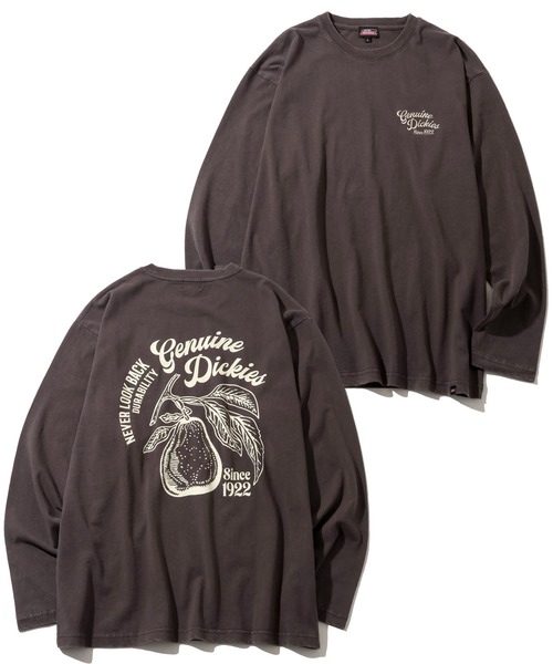 Dickies(ディッキーズ)の「【GENUINE DICKIES/ジェニュインディッキーズ】アソート パウダーブリーチ加工 ロングスリーブTシャツ(Tシャツ/カットソー・メンズ・ブラック系/ブルー系/ブルー系1/アイボリー系6/ブラック系1/アイボリー系1/ブラック系3/ブルー系3/ブルー系5/ブラック系6/ブラック系7/ブラック系5/アイボリー系3/アイボリー系4/アイボリー系5/アイボリー系2/アイボリー系7/ブラック系4/ブルー系4/ブラック系2/アイボリー系/ブルー系2・M/L/XL)」の2枚目の写真