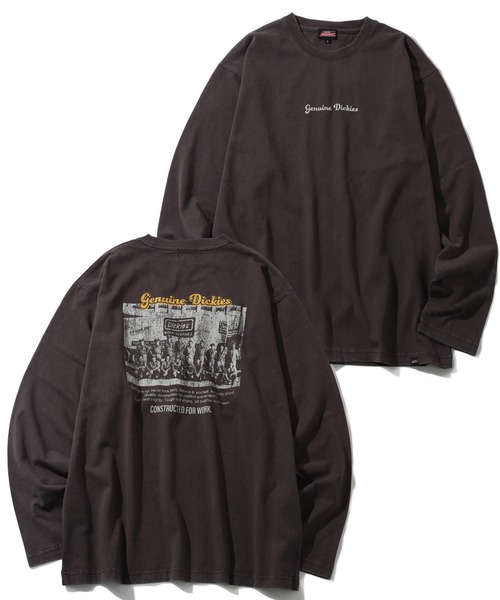 Dickies(ディッキーズ)の「【GENUINE DICKIES/ジェニュインディッキーズ】アソート パウダーブリーチ加工 ロングスリーブTシャツ(Tシャツ/カットソー・メンズ・ブラック系/ブルー系/ブルー系1/アイボリー系6/ブラック系1/アイボリー系1/ブラック系3/ブルー系3/ブルー系5/ブラック系6/ブラック系7/ブラック系5/アイボリー系3/アイボリー系4/アイボリー系5/アイボリー系2/アイボリー系7/ブラック系4/ブルー系4/ブラック系2/アイボリー系/ブルー系2・M/L/XL)」の4枚目の写真
