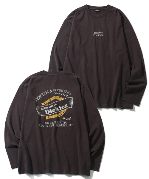 Dickies(ディッキーズ)の「【GENUINE DICKIES/ジェニュインディッキーズ】アソート パウダーブリーチ加工 ロングスリーブTシャツ(Tシャツ/カットソー・メンズ・ブラック系/ブルー系/ブルー系1/アイボリー系6/ブラック系1/アイボリー系1/ブラック系3/ブルー系3/ブルー系5/ブラック系6/ブラック系7/ブラック系5/アイボリー系3/アイボリー系4/アイボリー系5/アイボリー系2/アイボリー系7/ブラック系4/ブルー系4/ブラック系2/アイボリー系/ブルー系2・M/L/XL)」の5枚目の写真