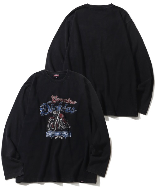 Dickies(ディッキーズ)の「【GENUINE DICKIES/ジェニュインディッキーズ】アソート パウダーブリーチ加工 ロングスリーブTシャツ(Tシャツ/カットソー・メンズ・ブラック系/ブルー系/ブルー系1/アイボリー系6/ブラック系1/アイボリー系1/ブラック系3/ブルー系3/ブルー系5/ブラック系6/ブラック系7/ブラック系5/アイボリー系3/アイボリー系4/アイボリー系5/アイボリー系2/アイボリー系7/ブラック系4/ブルー系4/ブラック系2/アイボリー系/ブルー系2・M/L/XL)」の7枚目の写真