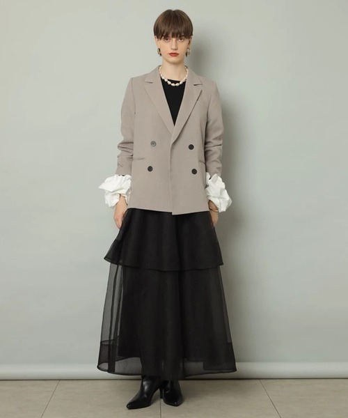 CADUNE（カデュネ）の「バックスリットリボンジャケット（その他