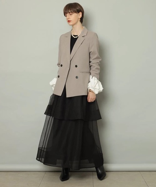 CADUNE（カデュネ）の「バックスリットリボンジャケット（その他