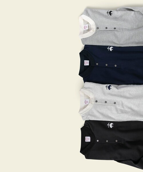 BROOKS BROTHERS（ブルックスブラザーズ）の「◆オンラインストア限定◆ コットンフレンチテリー　ビッグGFロゴ　ハーフボタンスウェットシャツ（スウェット・メンズ・ブラック/ネイビー/グレー/オートミール・SMALL/MEDIUM/LARGE）」の14枚目の写真