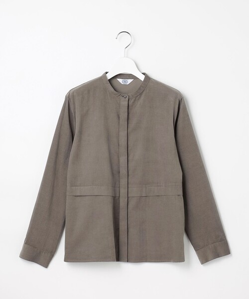J.PRESS(ジェイプレス)の「Lightシャツコール ブラウス(シャツ/ブラウス・レディース・グレー系/ベージュ系/ブラウン系・T15/T13)」の12枚目の写真