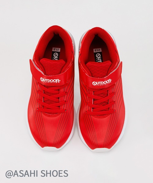 ASAHI SHOES（アサヒシューズ）の「【終了】OUTDOOR PRODUCTS / アウトドアプロダクツ スニーカー (ODP J200)　レッド（スニーカー・キッズ・レッド・24.0cm/21.5cm/22.0cm/19.0cm/20.0cm/21.0cm/22.5cm/23.0cm/23.5cm）」の5枚目の写真