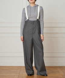 IENA LA BOUCLE | 【WEB限定】IENA LA BOUCLE サキソニーオーバーパンツ(サロペット/オーバーオール)