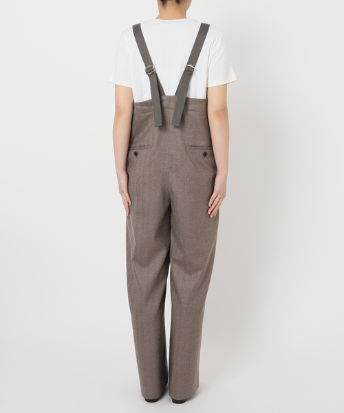 IENA LA BOUCLE(イエナラブークル)の「【WEB限定】IENA LA BOUCLE サキソニーオーバーパンツ(サロペット/オーバーオール・レディース・ウッド/ライトグレー・38/36)」の20枚目の写真