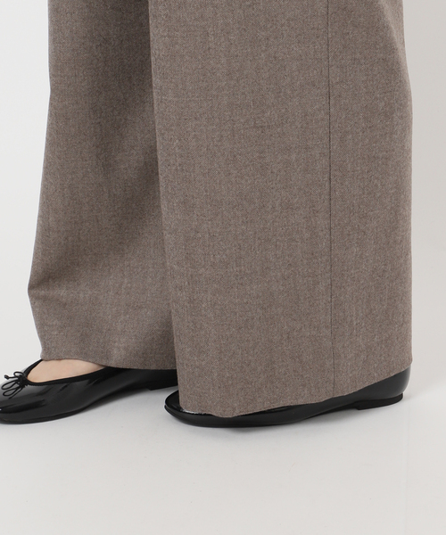 IENA LA BOUCLE ウールサージオーバーパンツ セール】【WEB限定】IENA LA BOUCLE サキソニーオーバーパンツ