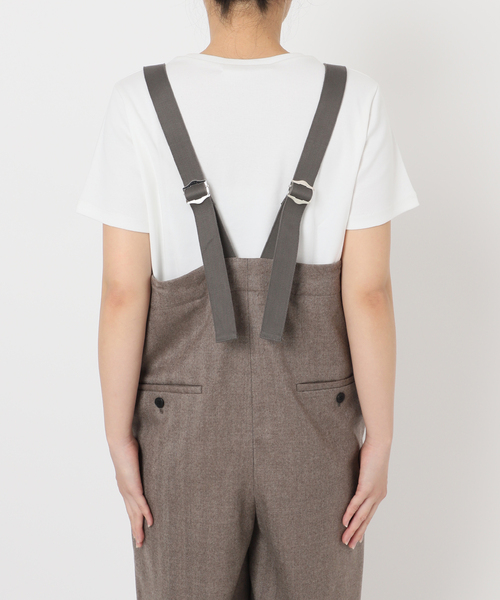 IENA LA BOUCLE(イエナラブークル)の「【WEB限定】IENA LA BOUCLE サキソニーオーバーパンツ(サロペット/オーバーオール・レディース・ウッド/ライトグレー・38/36)」の5枚目の写真