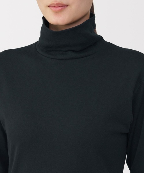 無印良品(ムジルシリョウヒン)の「婦人 あったか綿 厚手 タートルネック長袖Tシャツ(インナーウェア/肌着・レディース・ライトピンク/ブラック/グレー系/オフホワイト・XL/L/M/S)」の15枚目の写真