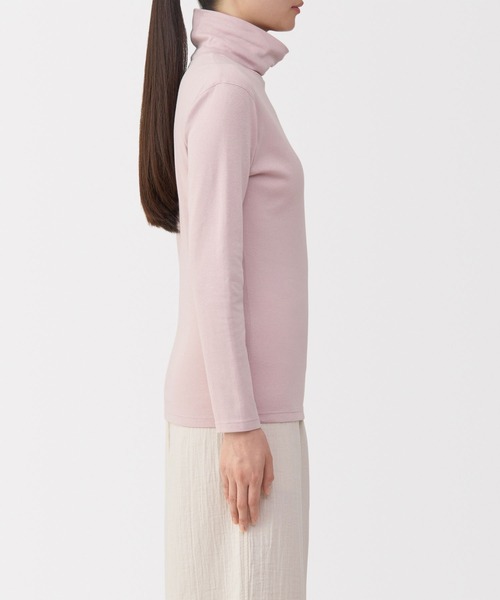 15 AW TTT タートルネック長袖シャツ ホワイト・ピンク TTT_MSW - 15 AW TTT タートルネック長袖シャツ ホワイト・ピンクの