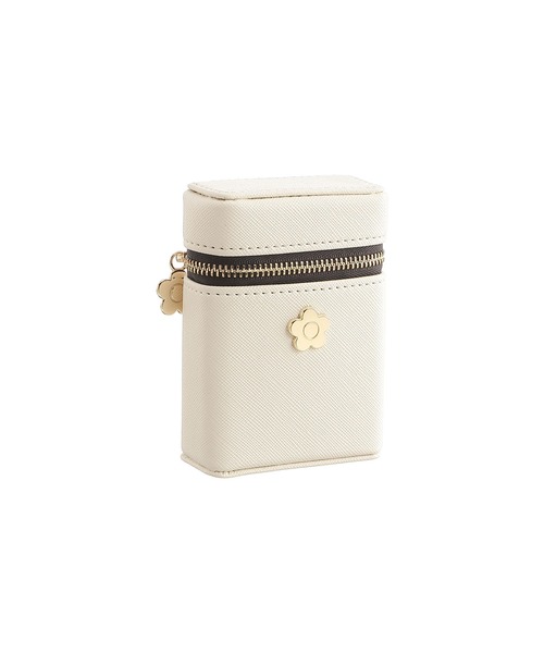 MARY QUANT（マリークワント）の「サフィアーノメタルデイジー リップケース（ポーチ・レディース・ターコイズブルー/アイボリー/ブラック・FREE）」の4枚目の写真