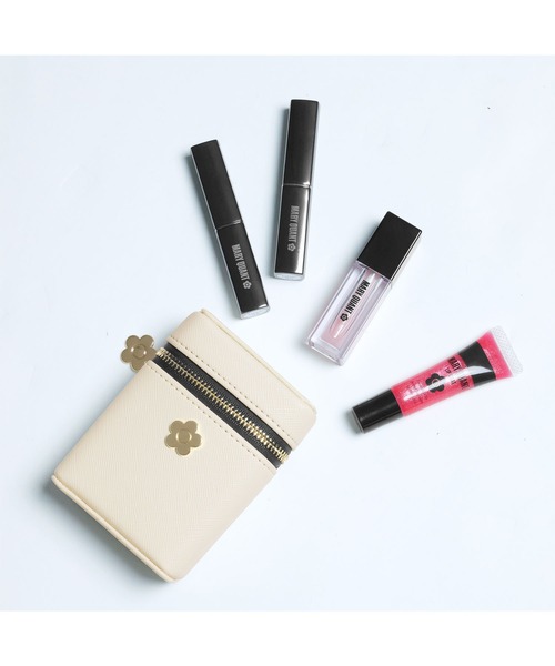 MARY QUANT（マリークワント）の「サフィアーノメタルデイジー リップケース（ポーチ・レディース・ターコイズブルー/アイボリー/ブラック・FREE）」の11枚目の写真