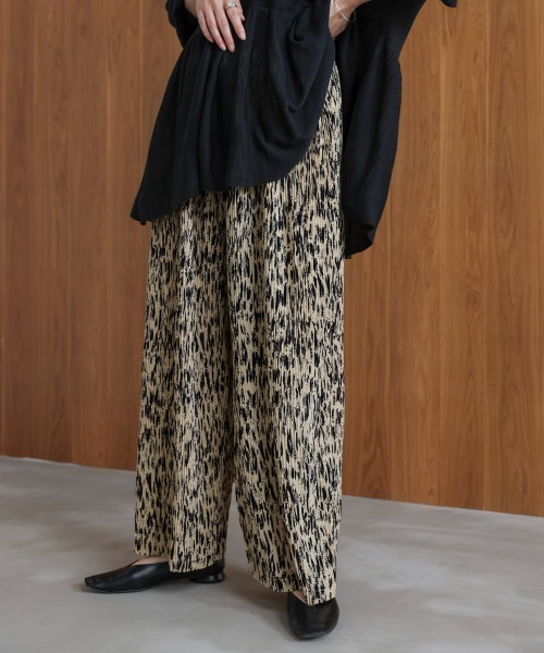 Bou Jeloud（ブージュルード）の「ニュアンス柄パンツ（その他パンツ・レディース・ブラック/ベージュ・FREE）」の11枚目の写真