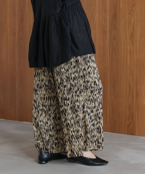 Bou Jeloud（ブージュルード）の「ニュアンス柄パンツ（その他パンツ・レディース・ブラック/ベージュ・FREE）」の12枚目の写真