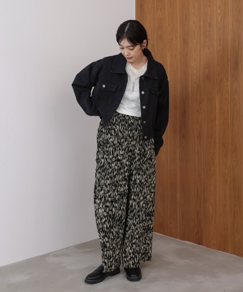 Bou Jeloud（ブージュルード）の「ニュアンス柄パンツ（その他パンツ・レディース・ブラック/ベージュ・FREE）」の16枚目の写真