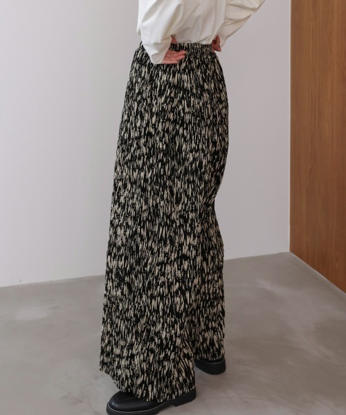 Bou Jeloud（ブージュルード）の「ニュアンス柄パンツ（その他パンツ・レディース・ブラック/ベージュ・FREE）」の17枚目の写真