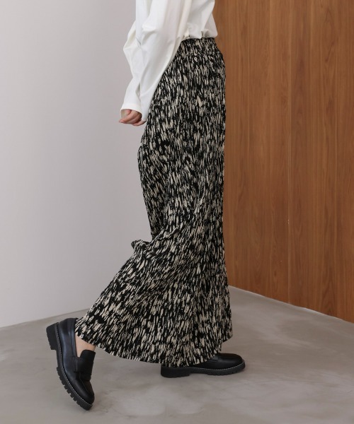 Bou Jeloud（ブージュルード）の「ニュアンス柄パンツ（その他パンツ・レディース・ブラック/ベージュ・FREE）」の22枚目の写真