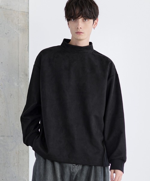 ETELIO（エテリオ）の「コットンポンチ/フェイクスウェード モック