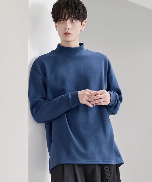 ETELIO（エテリオ）の「コットンポンチ/フェイクスウェード モック