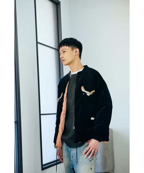 THRIFTY LOOK(スリフティールック)の「THRIFTY LOOK スリフティルック / SOUVENIR GOOSE BAY LINED JACKET(スカジャン・メンズ・ブラック/ワイン/ブラック系1・MEDIUM/LARGE/X-SMALL)」の22枚目の写真
